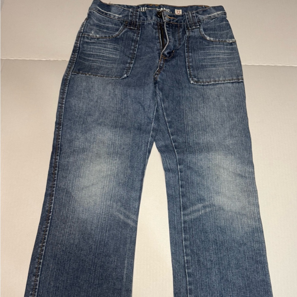Guess Light Blue Denim Jeans with Leather Logo Patch